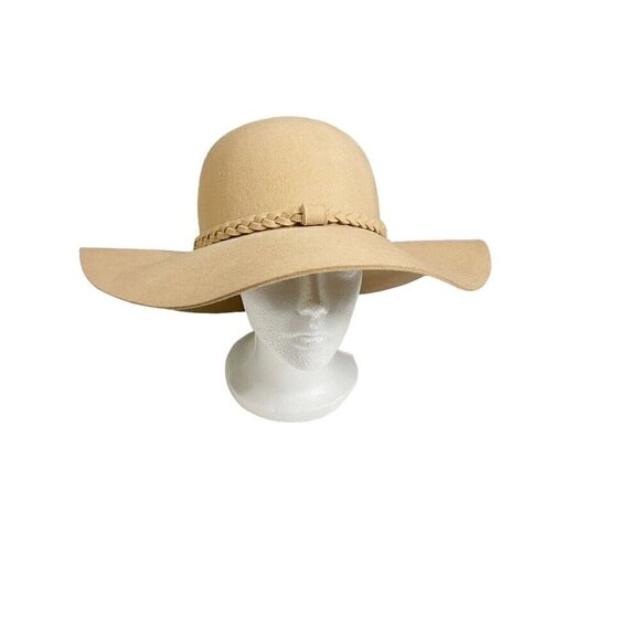 Lulus Caravan Crossing Tan Wool Hat Boho Artsy Chic Fall - Picture 2 of 4